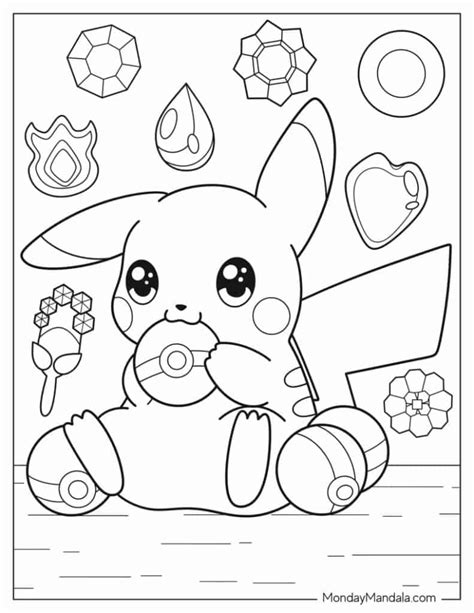 pokemon coloring page|Pikachu Pokemon coloring page 